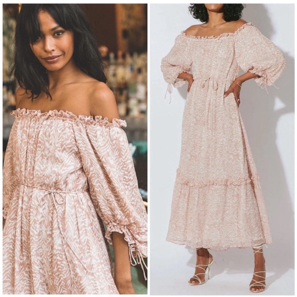 Cleobella off the shoulder dress